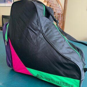 Vintage North Country SKI BOOT BAG Neon 80s Bright Retro Color pink green purple
